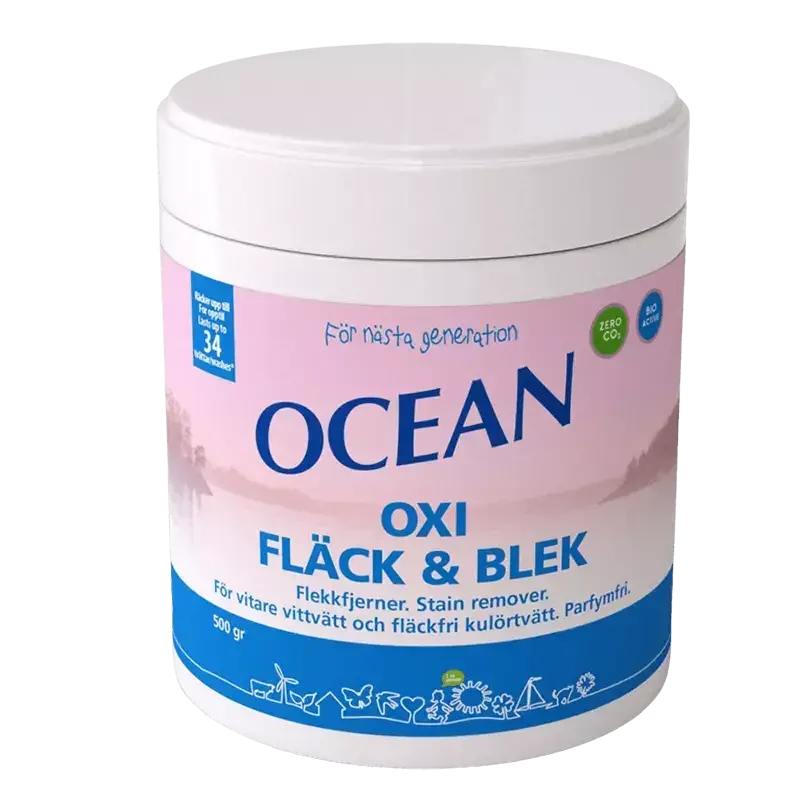 Plekieemaldus- ja valgenduspulber OCEAN OXI 500 g